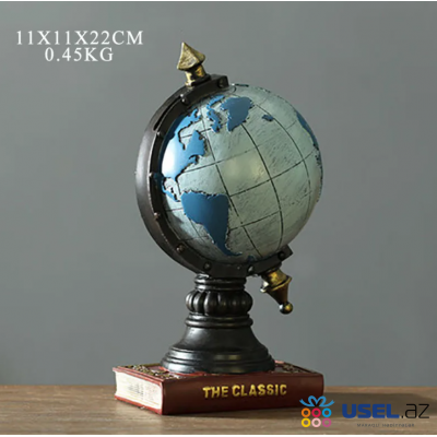 Coin bank "Globe" in retro style